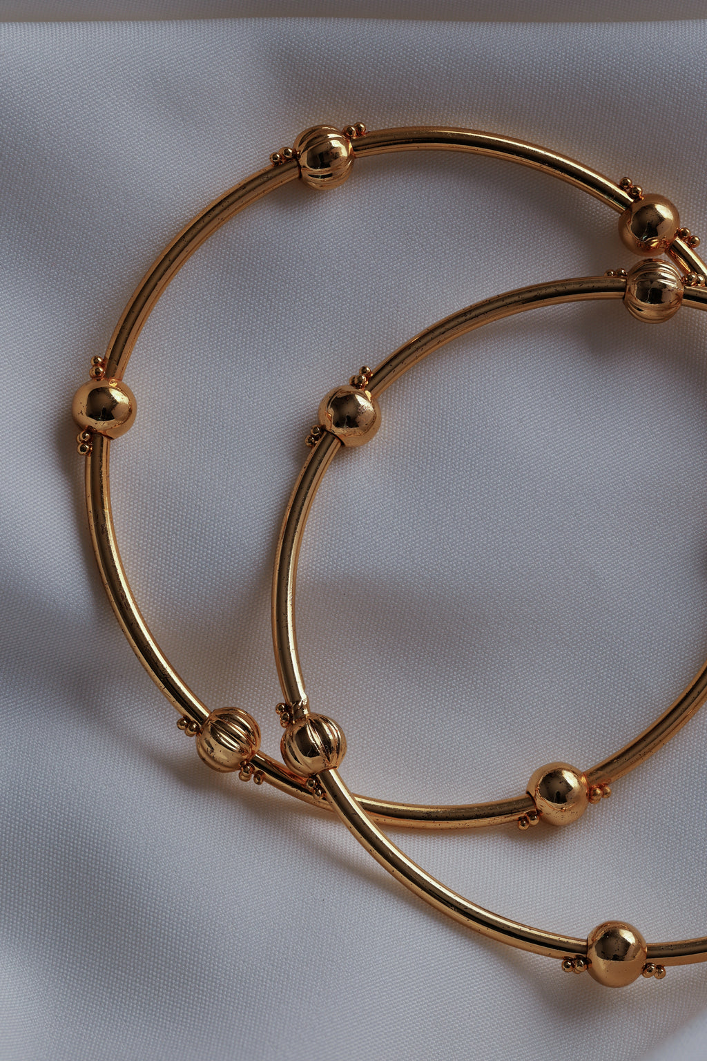 The Golden Orb Bangles - (Set of 2)