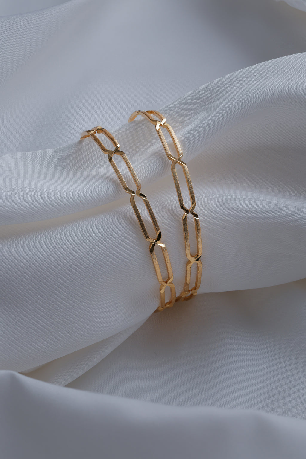 Premium Gold-Plated Geometric Bangles – Just Like Real Gold ( Set of 2)