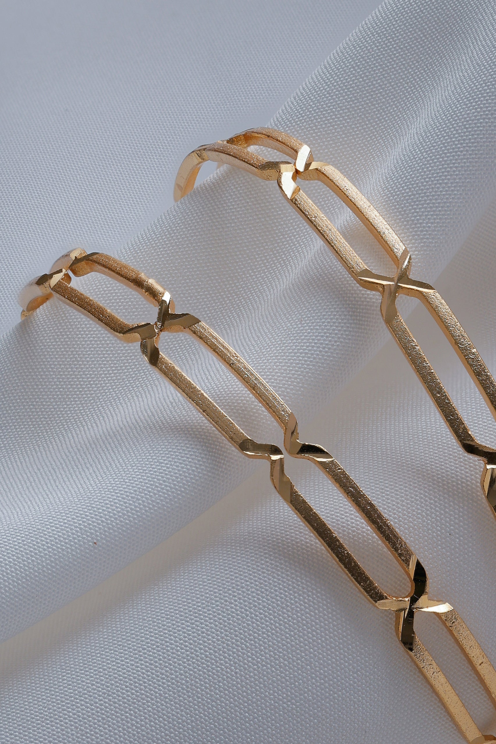 Premium Gold-Plated Geometric Bangles – Just Like Real Gold ( Set of 2)
