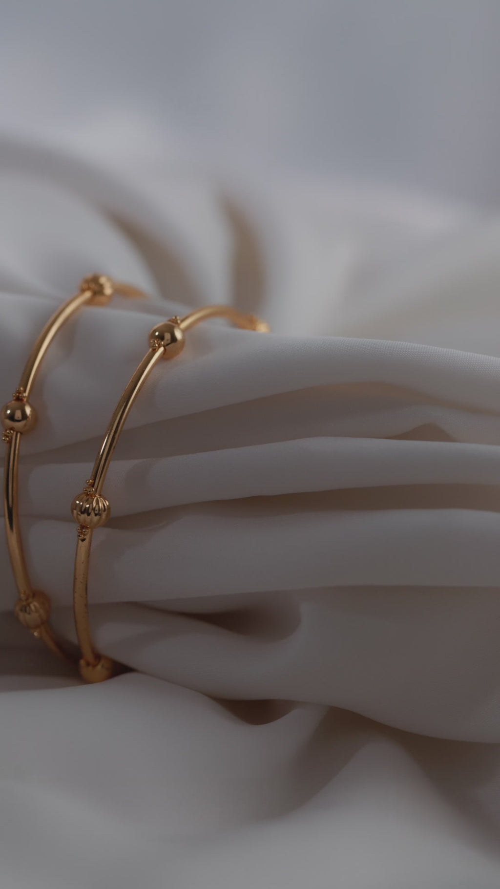 The Golden Orb Bangles - (Set of 2)