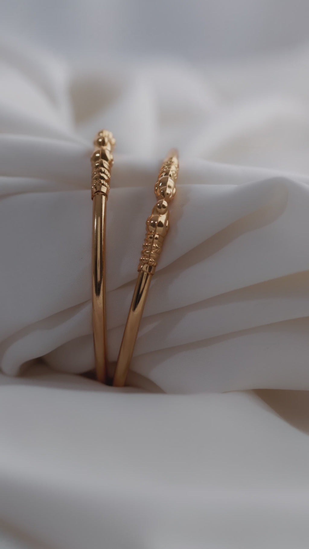 Royal Elephant Head Motif Gold-Plated Bangles – Set of 2 Bangles